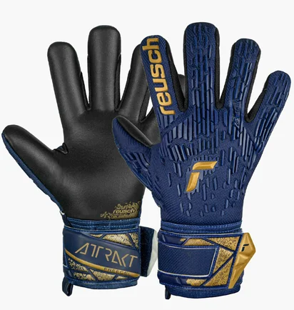 Рукавиці воротарські дитячі Reusch Attrakt Freegel Silver Premium Blue/Black 5472235-4411