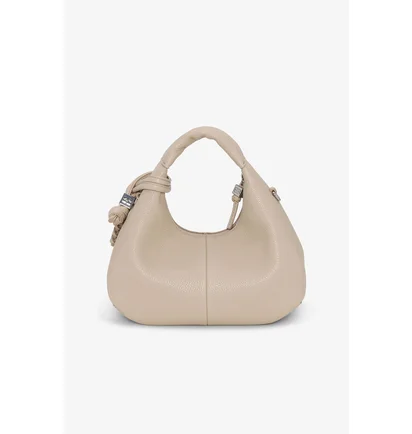 Сумка жіноча GANNI Light Grey Mini Hobo Bag Beige A6978
