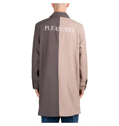 Пальто унисекс Pleasures Raid Long Jacket Beige/Grey P22F019-GREY