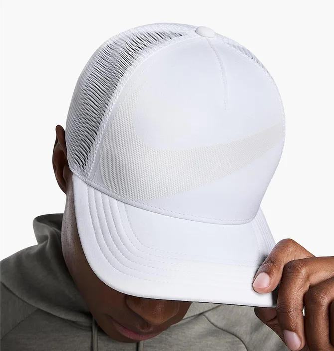 Кепка унисекс Nike Rise Big Swoosh White HJ7018-100