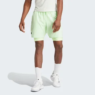 Шорты мужские Adidas Tennis Heat.Rdy Shorts And Inner Shorts Green IL7380