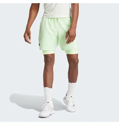 Шорти чоловічі Adidas Tennis Heat.Rdy Shorts And Inner Shorts Green IL7380