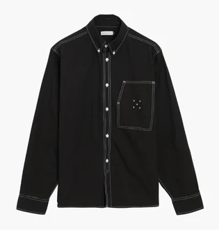 Сорочка чоловіча Pop Trading Company Bd Black POPAW24-03-007