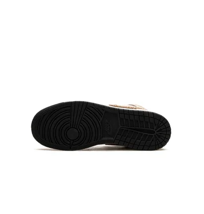 Кроссовки детские Air Jordan 1 Mid Se Brown Elephant Beige DZ5369-102