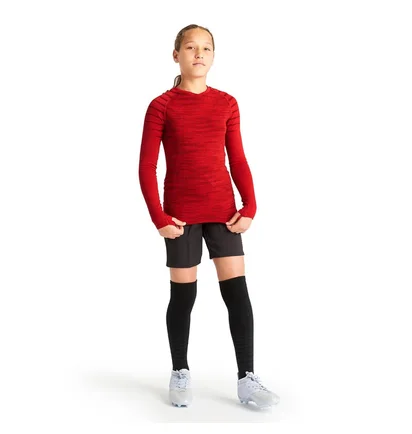 Лонгслів дитячий Kipsta Keepdry Red 8641694