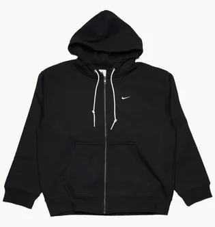 Толстовка мужская Nike Solo Swoosh Fullzip Hoodie Black DR0403-010