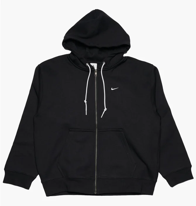 Толстовка чоловіча Nike Solo Swoosh Fullzip Hoodie Black DR0403-010