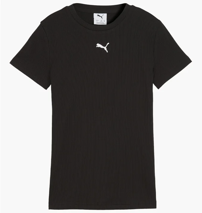 Футболка дитяча Puma Ess Elevated Rib Black 691719-01