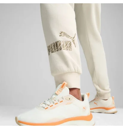 Штаны женские Puma Ess+ Animal Pants Fl Beige 681496-87