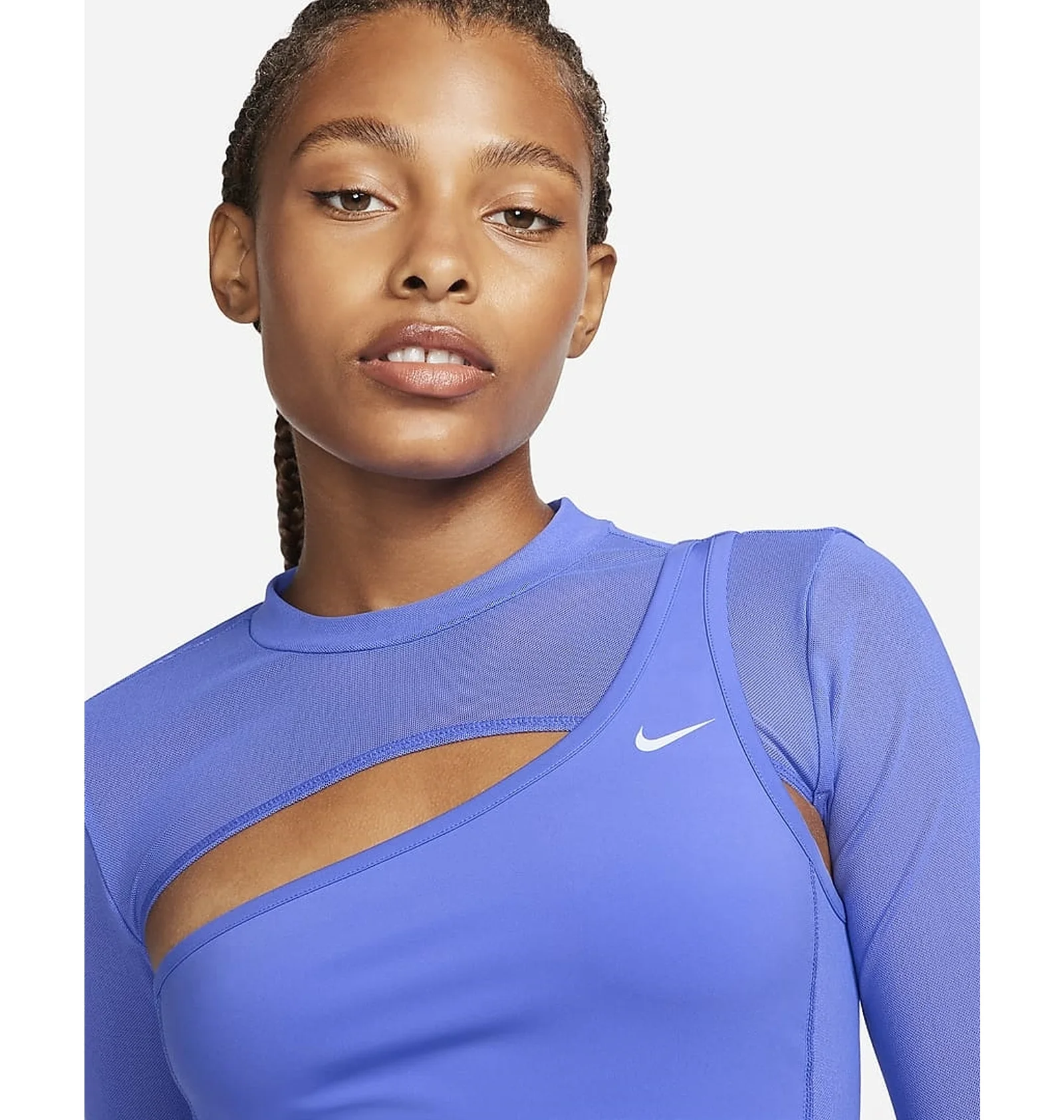 ᐉ Лонгслів жіночий Nike Pro Blue FB5683-413 - придбати в інтернет