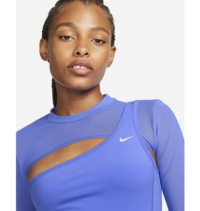 Лонгслив женский Nike Pro Blue FB5683-413