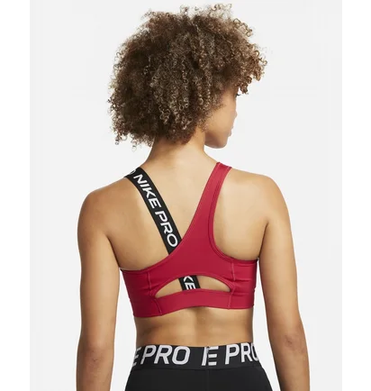 Топ женский Nike Womens Medium-Support Asymmetrical Sports Bra Bordo Dm0570-614