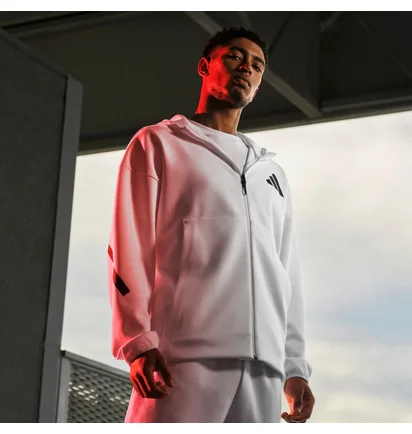 Толстовка мужская Adidas Z.N.E. Full-Zip Hooded Track Jacket White JF2443
