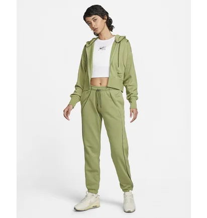 Толстовка жіноча Nike Air Shine Full-Zip Fleece Hoodie Olive Dq6579-334