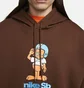 Худи унисекс Nike Sb Fleece Skate Pullover Hoodie Brown FN0547-259