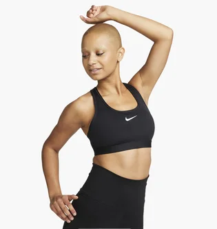 Топ женский Nike Swoosh Medium Support Black DX6821-010