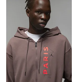 Спортивный костюм мужской Air Jordan X Paris Saint-Germain Full Zip-Fleece Hoodie Brown Dn6150-291&Dm3094-291