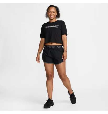 Футболка женская Nike Pro Ss Crp Tee Fa24 Black HF0762-010