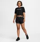 Футболка женская Nike Pro Ss Crp Tee Fa24 Black HF0762-010