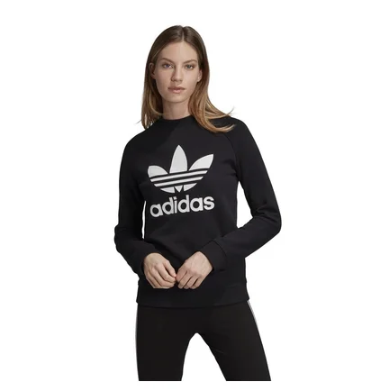 Свитшот женский Adidas Originals Trefoil Black DV2612
