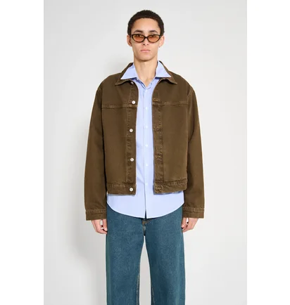 Куртка мужская Stussy Trucker Denim Jacket Brown 115781-1034