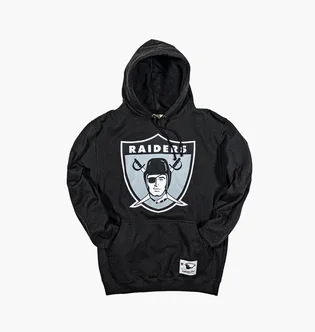 Худи мужское Mitchell & Ness Nfl Team Logo Hoody Oakland Raiders Black HDSSINTL1052-ORABLCK