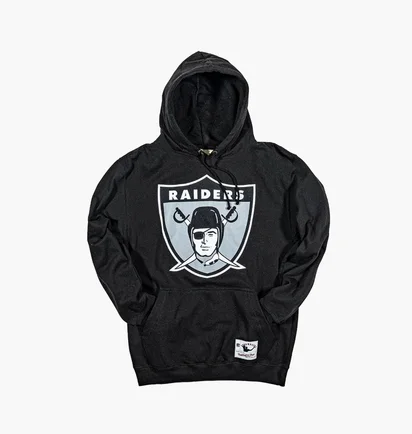 Худи мужское Mitchell & Ness Nfl Team Logo Hoody Oakland Raiders Black HDSSINTL1052-ORABLCK
