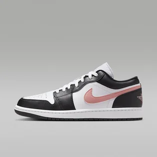 Кроссовки мужские Air Jordan 1 Low White/Black 553558-165