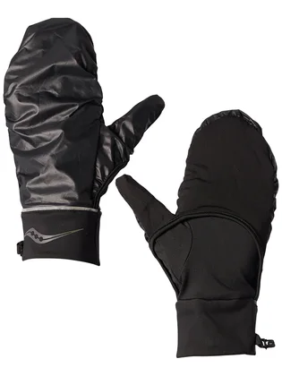 Рукавиці чоловічі Saucony Hurricane Convertible Mitt Black SAU800056-BK