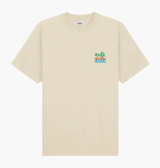 Футболка унисекс Arte Antwerp Multi Logo Beige SS25-102T