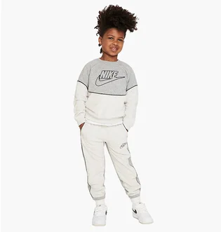 Спортивный костюм детский Nike Sportswear Amplify French Terry Grey/White 86L198-042