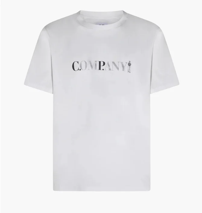 Футболка мужская C.P. Company Jersey White 20CMTS085A-005100W-103