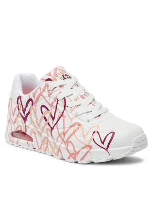Кросівки жіночі Skechers Uno - Dripping In Love White 155507-WCRL