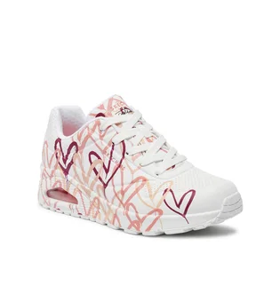Кроссовки женские Skechers Uno - Dripping In Love White 155507-WCRL