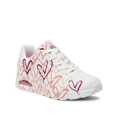 Кросівки жіночі Skechers Uno - Dripping In Love White 155507-WCRL