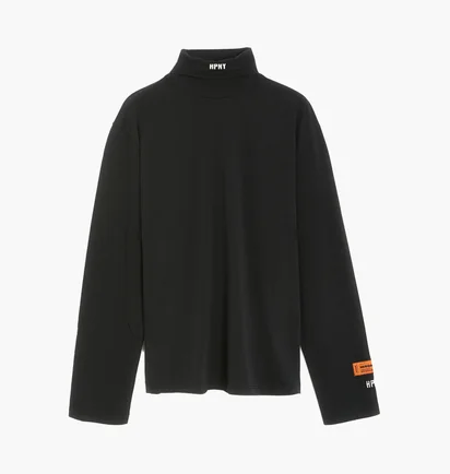 Світшот чоловічий Heron Preston Hpny Embroidered Rollneck Sweater Black HMAB027C99JER0021001