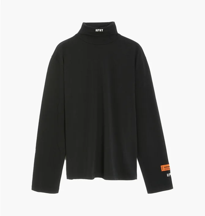 Світшот чоловічий Heron Preston Hpny Embroidered Rollneck Sweater Black HMAB027C99JER0021001
