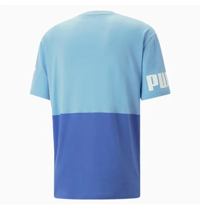 Футболка мужская Puma Power Colourblock Light Blue 673321-93
