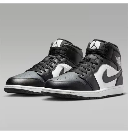 Кроссовки мужские Air jordan 1 Mid MenS Shoes Black/White DQ8426-010