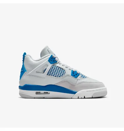 Кроссовки детские Air Jordan 4 Retro Military Blue White HF4281-141