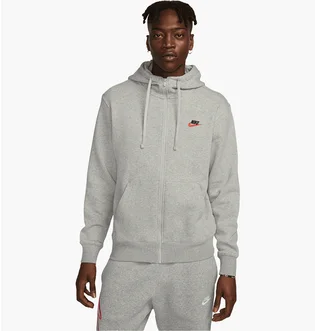 Толстовка чоловіча Nike Club Kapuzenjacke Grey DQ8384-064