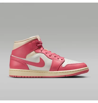 Кросівки жіночі Air Jordan W 1 Mid Pink/White BQ6472-109