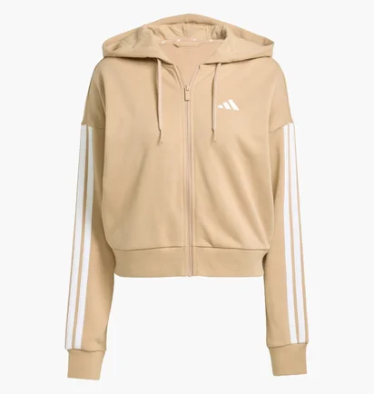 Толстовка женская Adidas Essentials 3-Stripes Beige JY3133