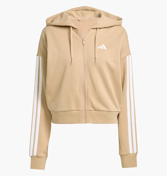 Толстовка женская Adidas Essentials 3-Stripes Beige JY3133