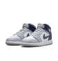 Кросівки дитячі Air Jordan 1 Mid Gs White/Grey DQ8423-104
