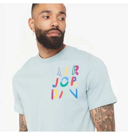 Футболка мужская Air Jordan Brand Graphic Crew Tee Light Blue Dm3078-366