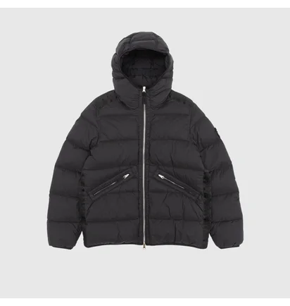 Пуховик чоловічий Stone Island Seamless Tunnel Nylon Down-Tc Hooded Jacket Black 811543128-V0029