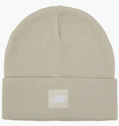 Шапка унисекс New Balance Cuffed Beanie Flying Logo Beige LAH13034TWF