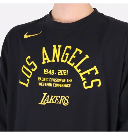 Лонгслів чоловічий Nike Nba Los Angeles Lakers Courtside Black DA5897-010