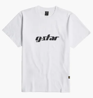 Футболка унисекс G-Star Cursive Ts Dk White D25683-C336